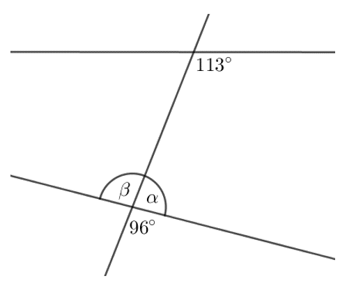 Kahe sirge lõikamisel kolmandaga nurgad.